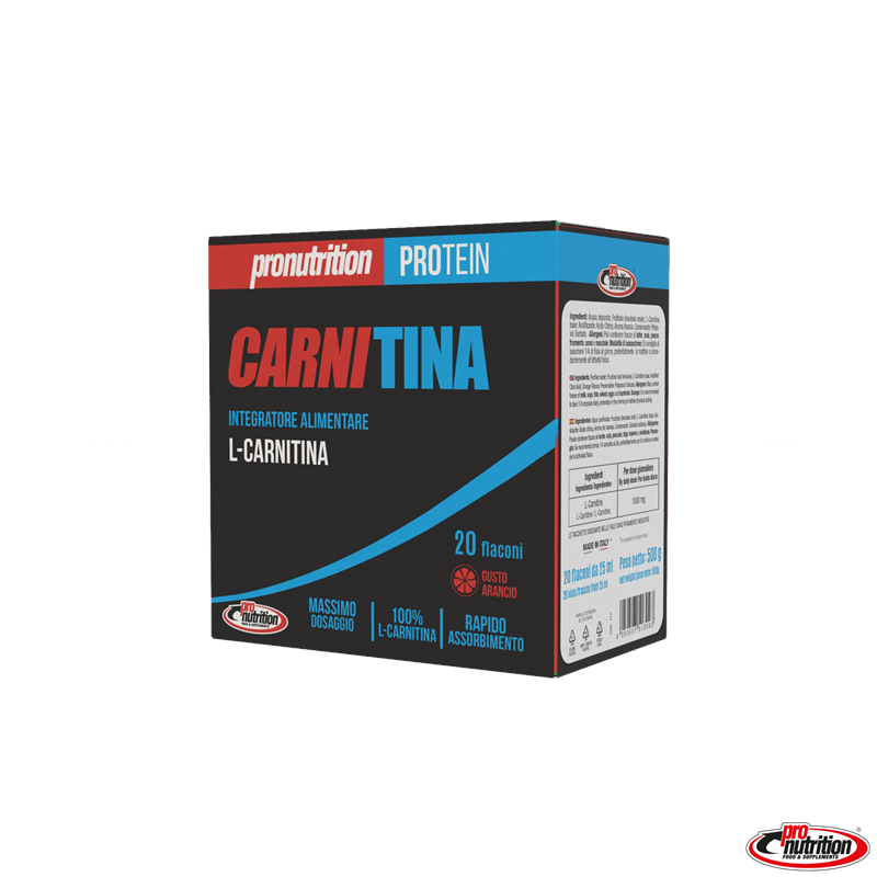 CARNITINA FIALE 4G 20 FIALOIDI ARANCIA pro NUTRITION